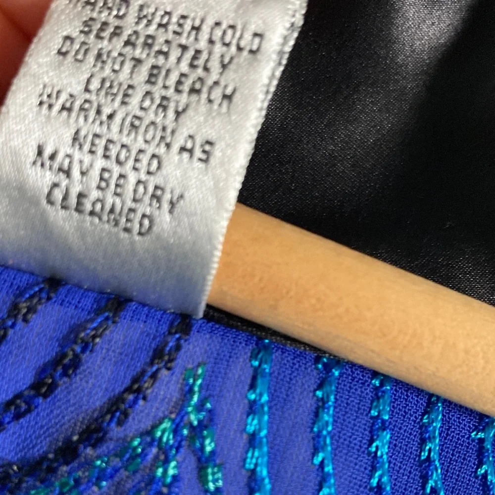 Chico's Silk Rayon Embroidered Patchwork Velvet Burnout Fairycore Kimono Topper - Picture 10 of 10